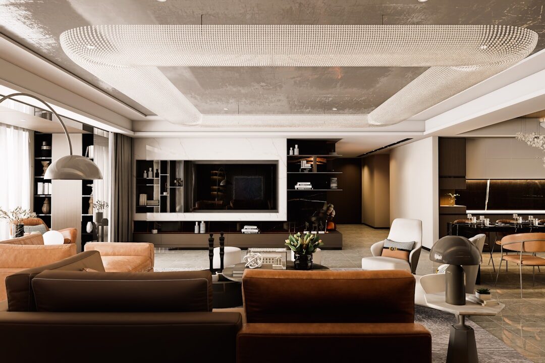 luxury penthouse living room